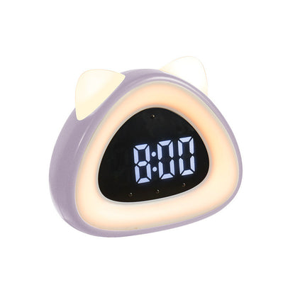 Rechargeable multifunctional creative clock night light