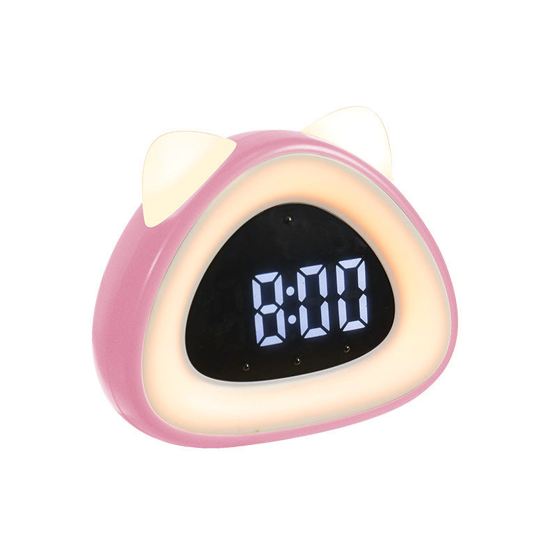 Rechargeable multifunctional creative clock night light
