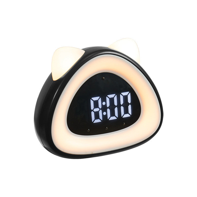 Rechargeable multifunctional creative clock night light