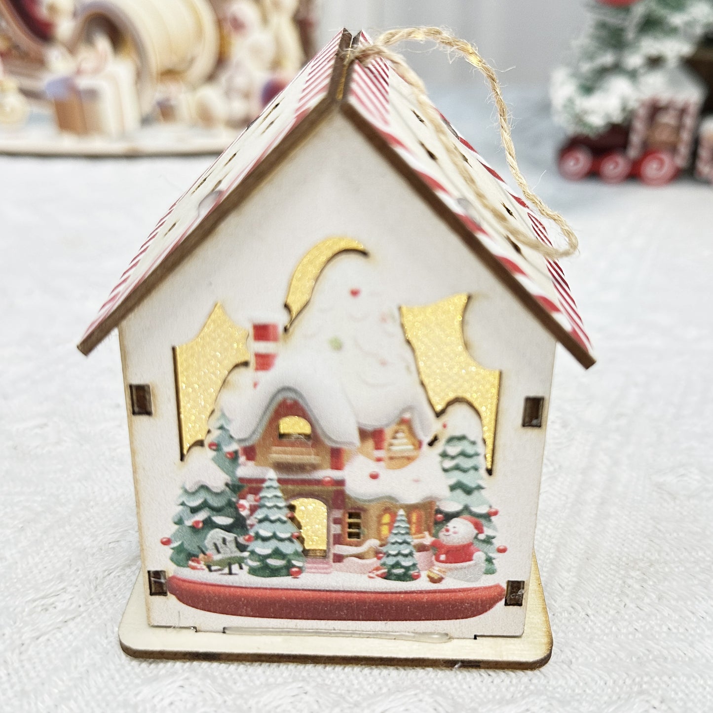Christmas wooden ornament