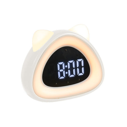 Rechargeable multifunctional creative clock night light