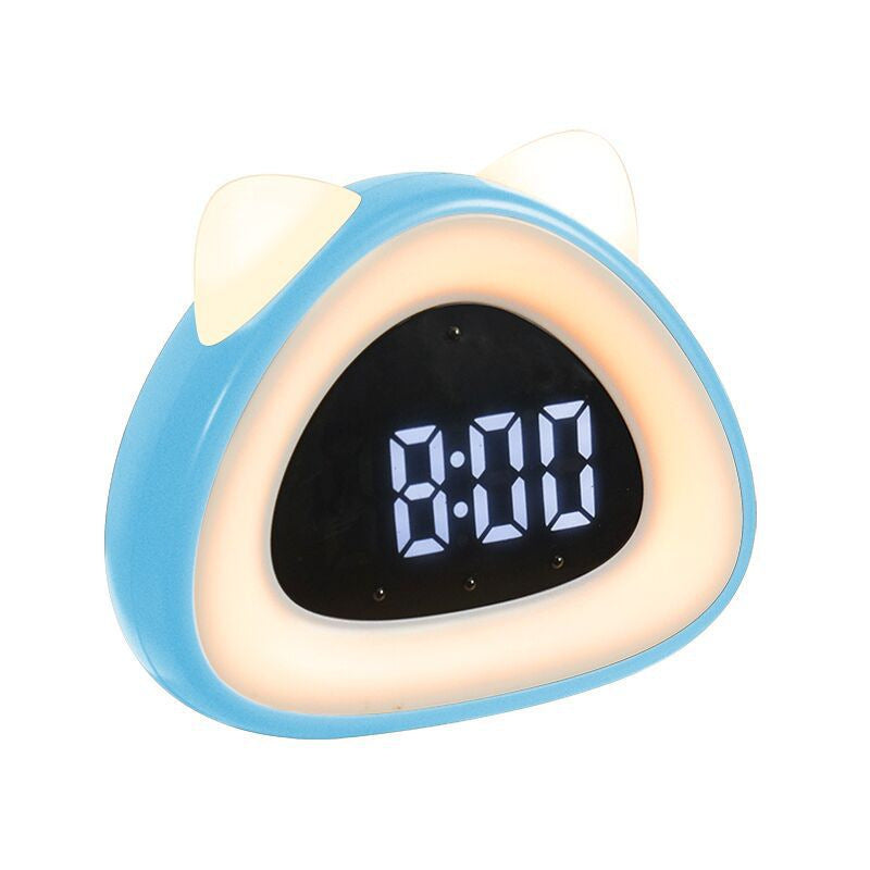 Rechargeable multifunctional creative clock night light