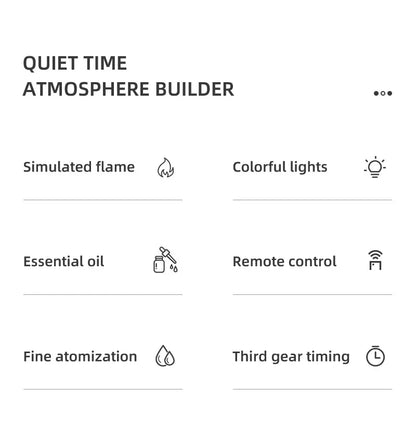 7 colors of essential oil fireplace diffuser mini flame aromatherapy fireplace humidifier aromatherapy oil diffuser