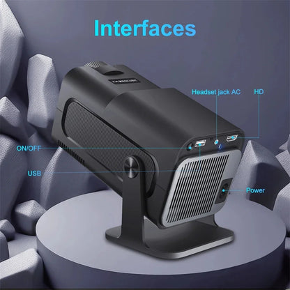 New KaiAqua HY320 Projector Android 11 390ANSI HD 4K Native 1080P Dual Wifi6 BT5.0 Cinema level Portable Projetor HY300 Upgrated