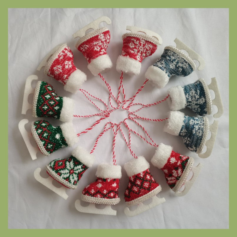 Christmas Skates Decorative Pendant