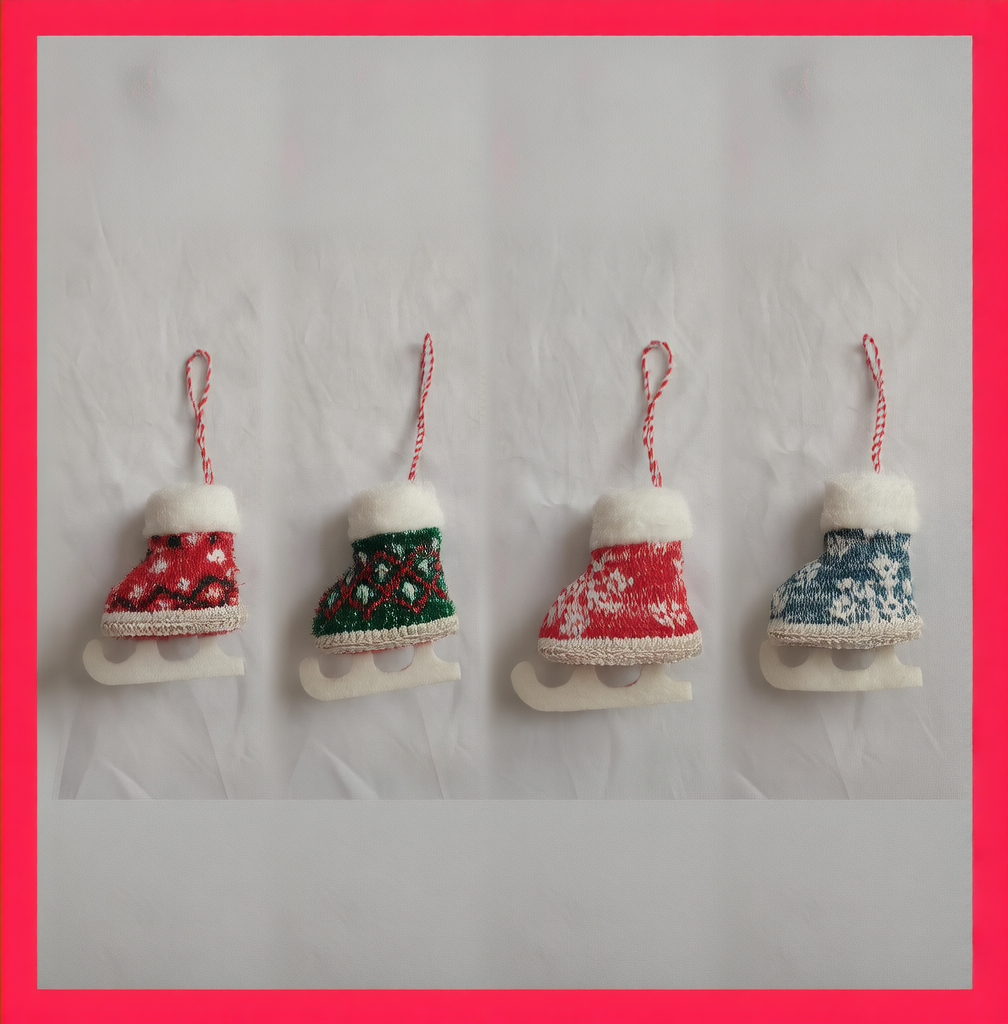 Christmas Skates Decorative Pendant