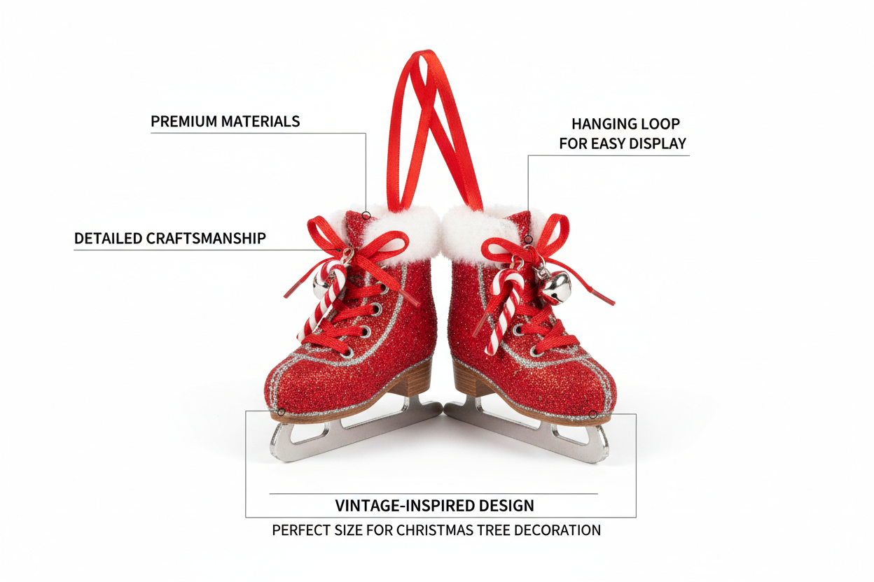 Christmas Skates Decorative Pendant provide me product features with the excact same product i sell in online right now