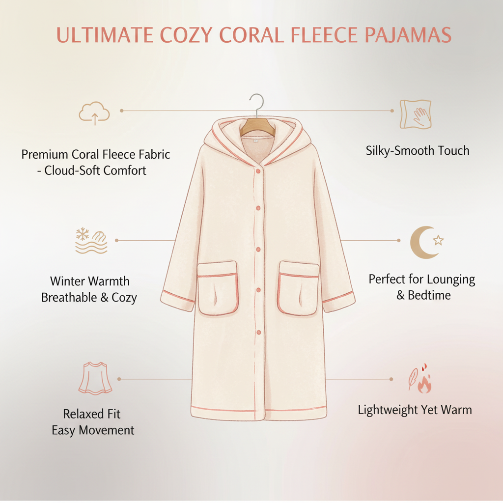 Coral Fleece Women’s Pajamas Winter Warm Nightgown:provide me product features with the same product i sell in online shopify right now