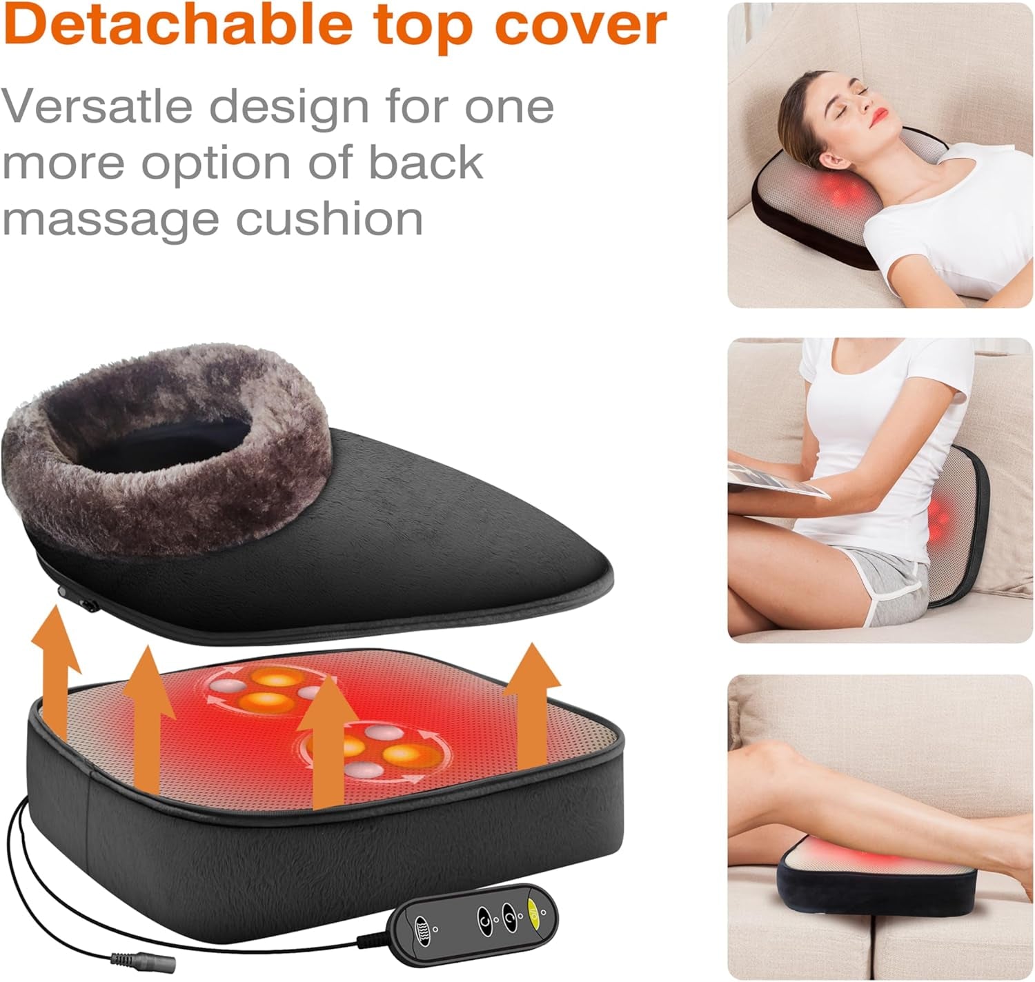 Foot Massager with Heat, Shiatsu Heated Kneading Foot Massager Machine, Electric Foot Massager, Gift for Her & Him, Home and Office Use