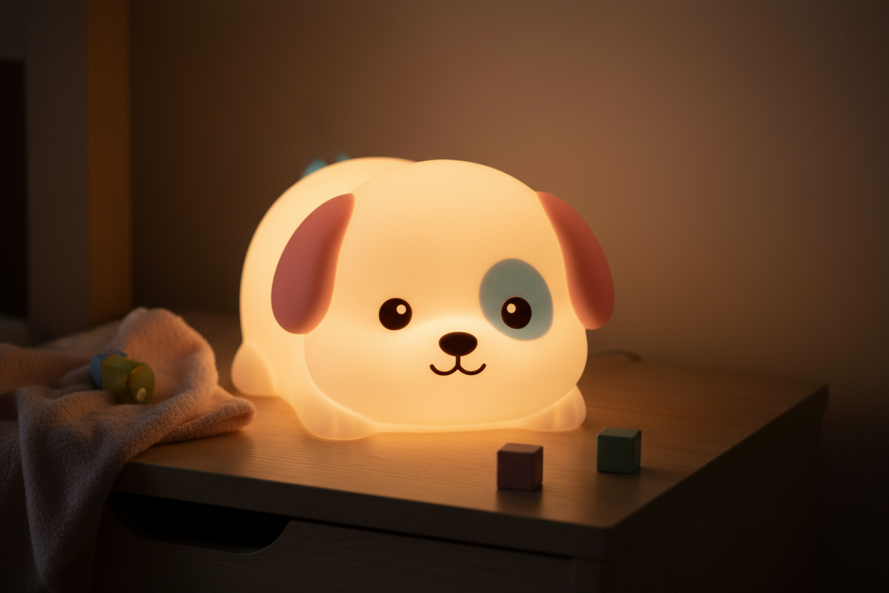 Provide me a image of 🐶 Adorable Design Cute Dog Touch Night Light!