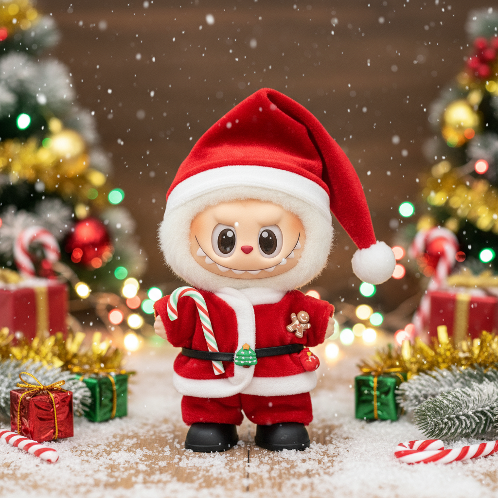 provide me a image of labubu for christmas withh the same product i sell