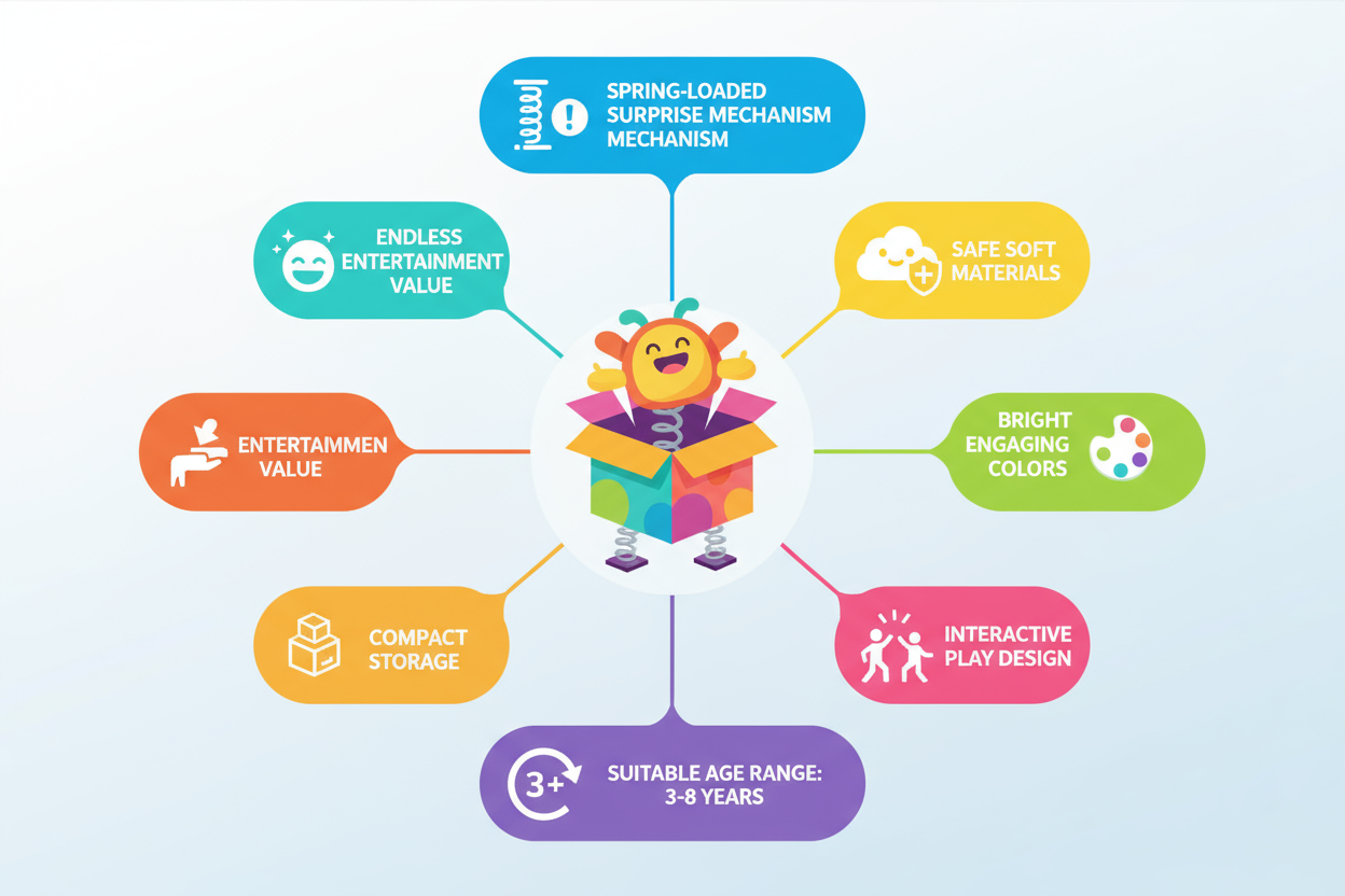 surprise bounce jump box provide me product features with the same product i sell online